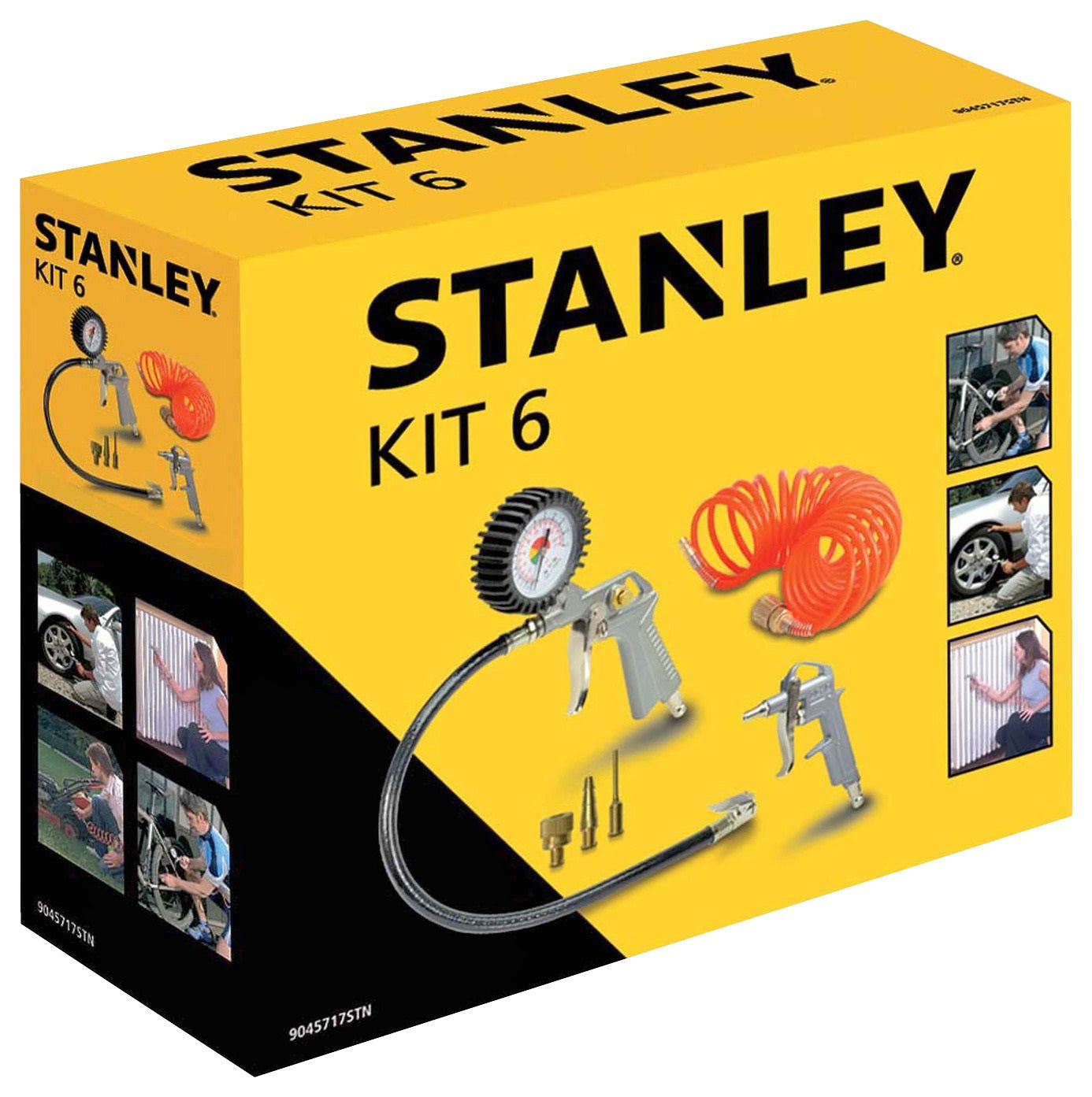 Stanley Luchtgereedschapset 6-Delig - Met 3 Mondstukken