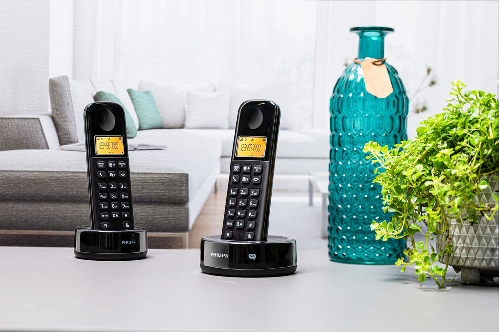Philips D1602B/01 Huistelefoon - Dect Telefoon - 2 Handsets - Zwart