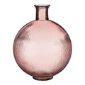 Firenza Bottle Recycled Glass L. Pink - H42Xd34Cm