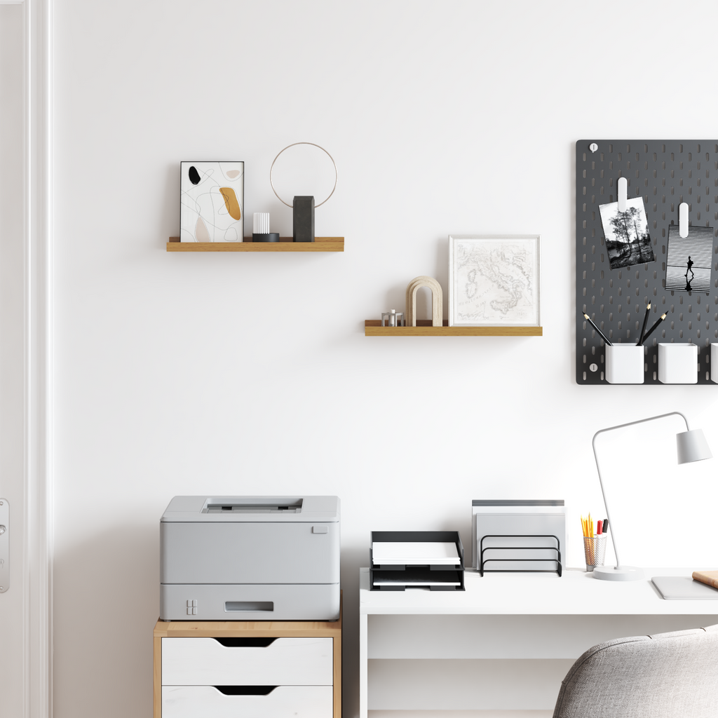 Wall Shelf With Shelf 2 Pcs Engineered Wood