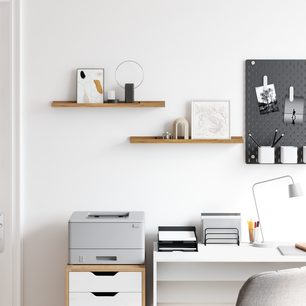 Wall Shelf With Shelf 2 Pcs Engineered Wood
