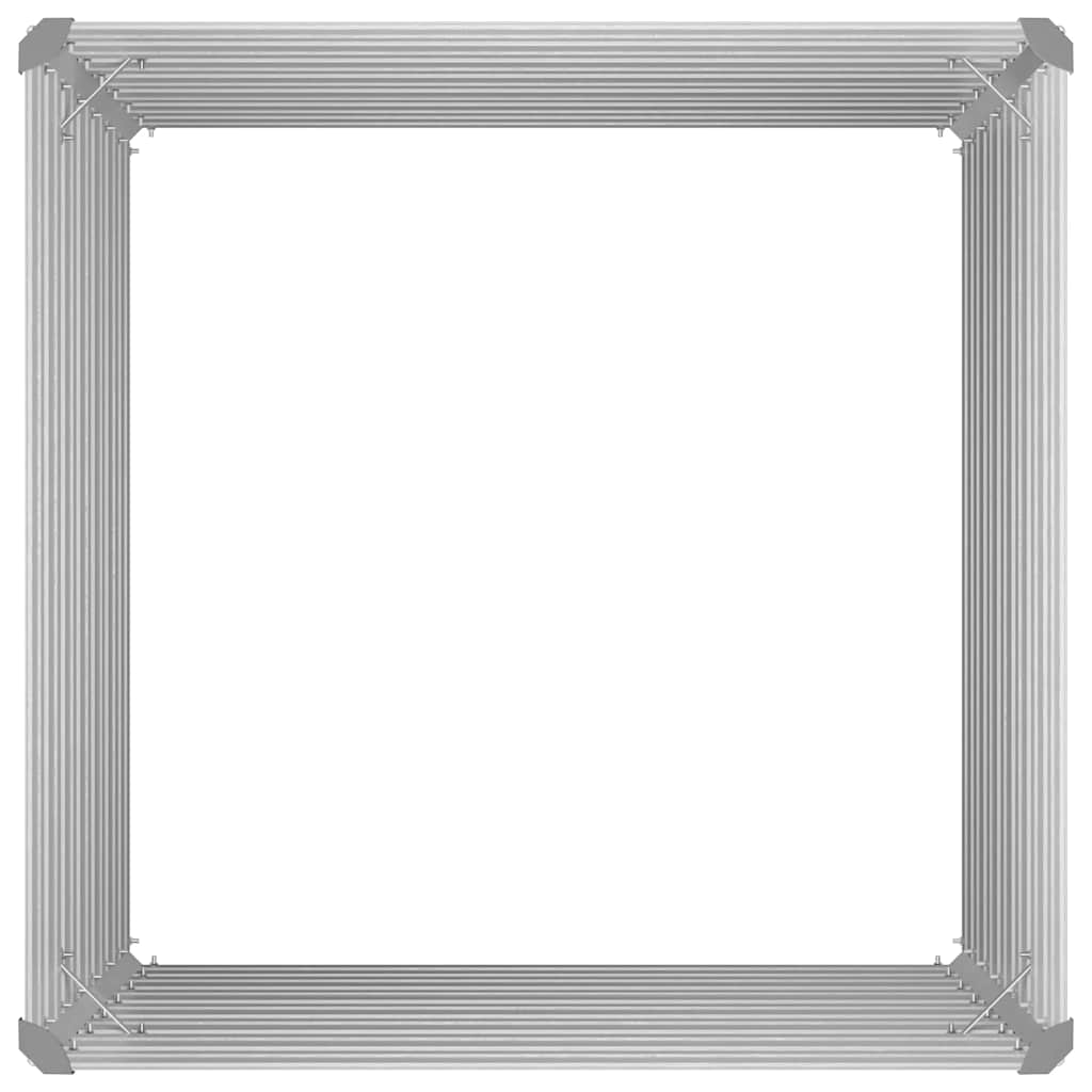 Raised Garden Bed 100X100X77 Cm Galvanised Steel