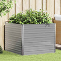Raised Garden Bed 100X100X77 Cm Galvanised Steel