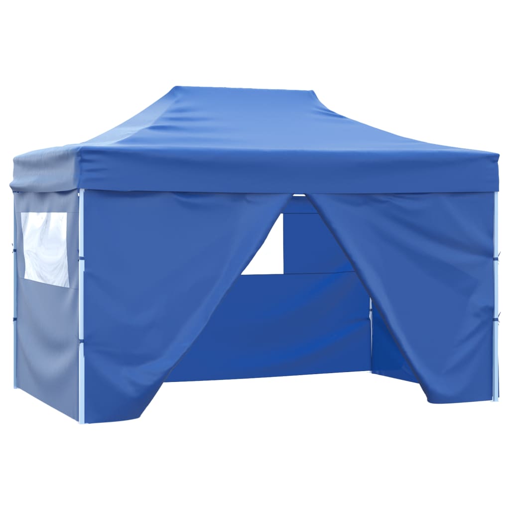 Foldable Tent Pop-Up With 4 Side Walls 3X4.5 M