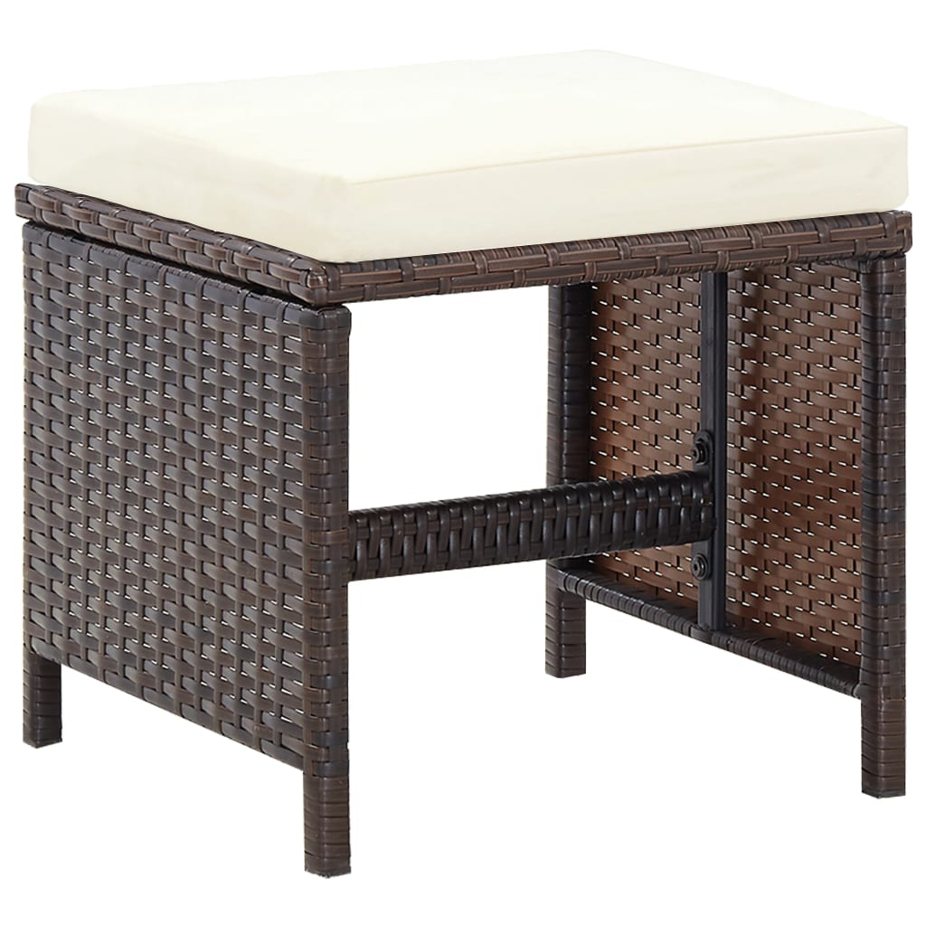 13 Piece Outdoor Dining Set With Cushions Poly Rattan
