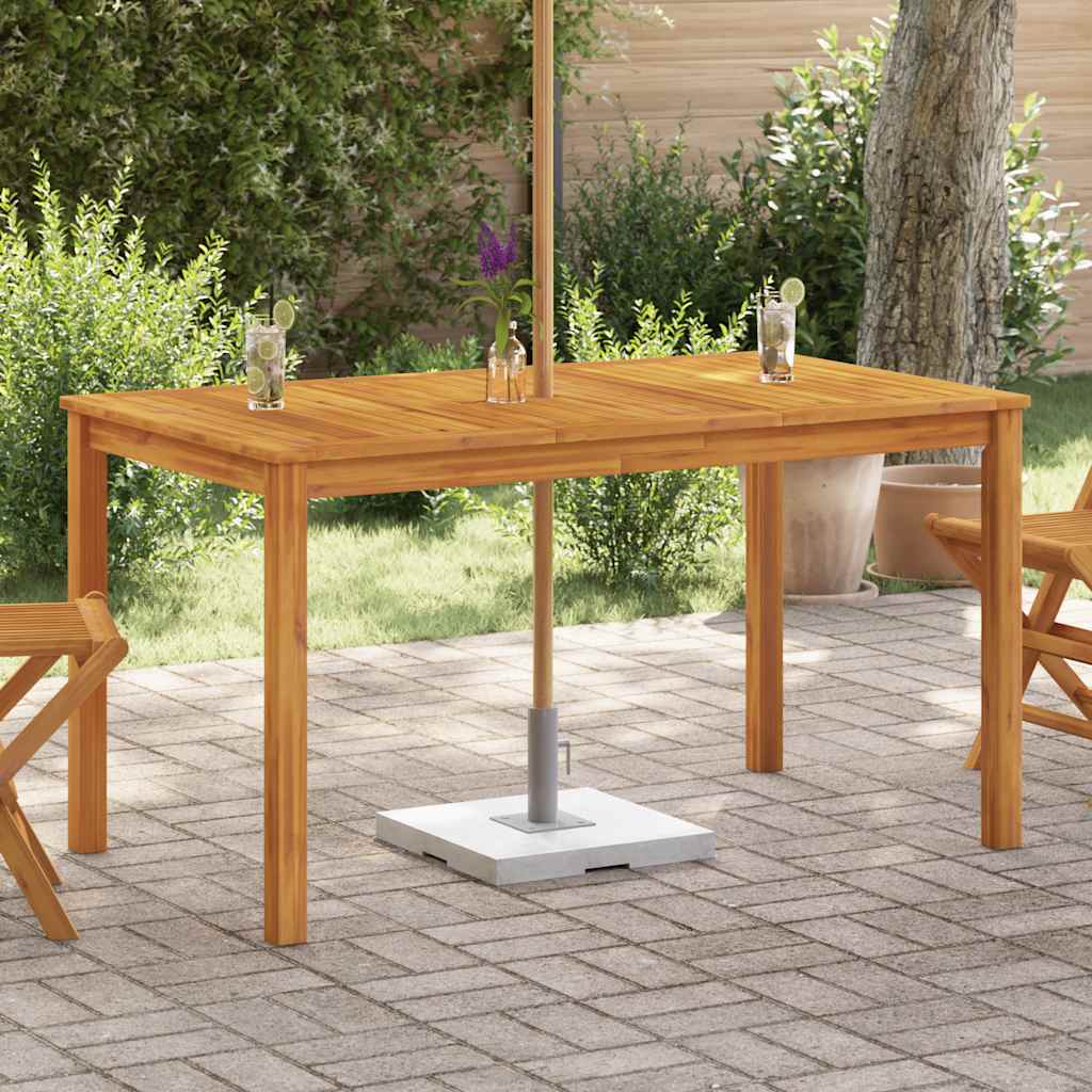Garden Dining Table Solid Wood Acacia
