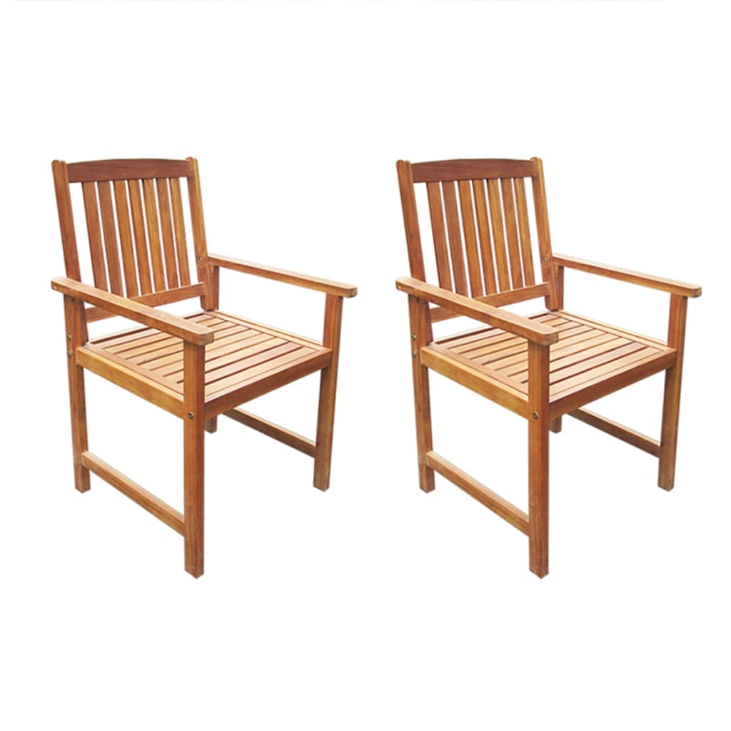 Garden Chair | Set Of 8 | | Solid Acacia Wood | Standard | Durable
