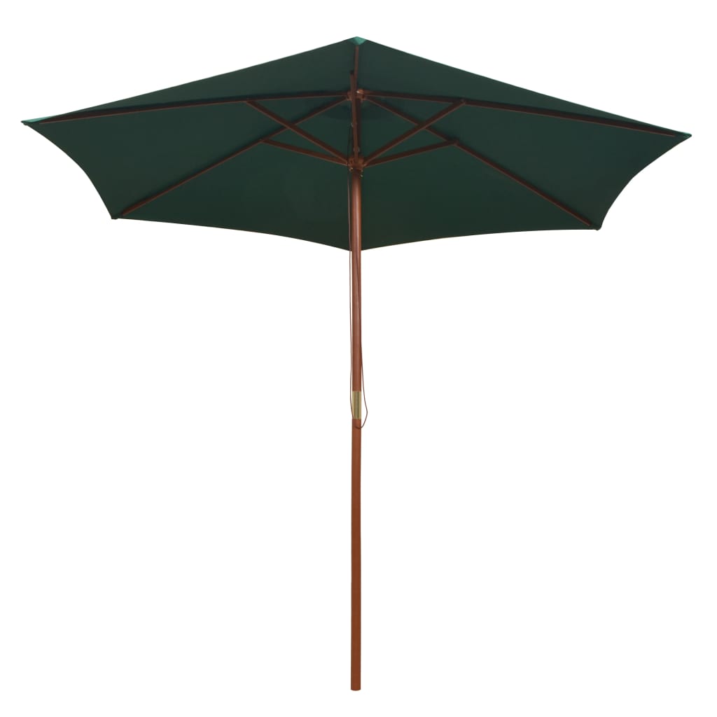 Garden Parasol 270X270 Cm Wooden Pole