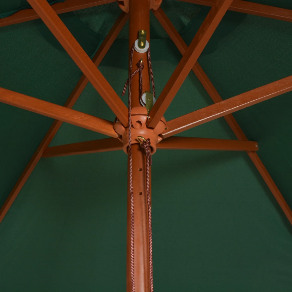 Garden Parasol 270X270 Cm Wooden Pole