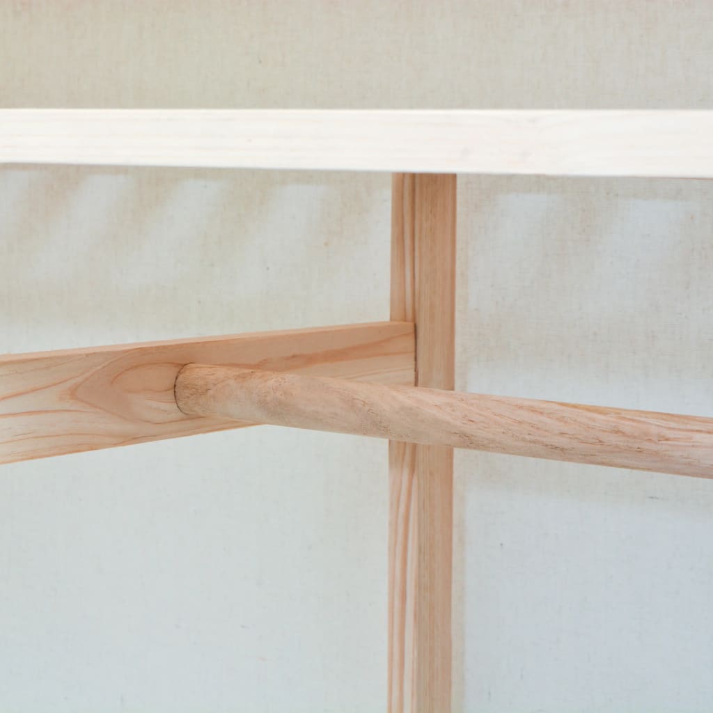 Wardrobe Fabric And Pinewood 110X40X170 Cm