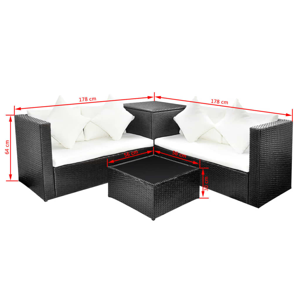 Patio Furniture | | Pe Rattan | Garden Lounge Set | Rectangular
