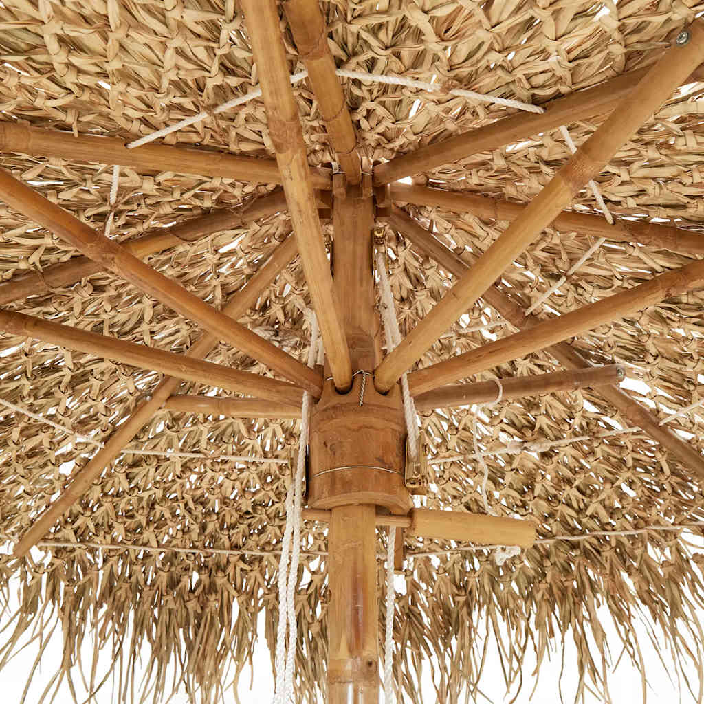 Bamboo Garden Parasol With Banana Leaf Roof