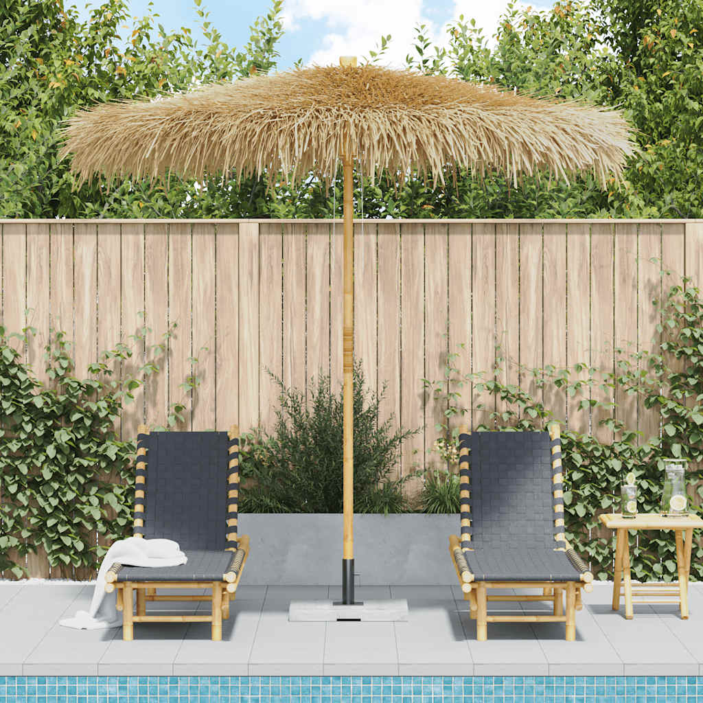 Bamboo Garden Parasol With Banana Leaf Roof
