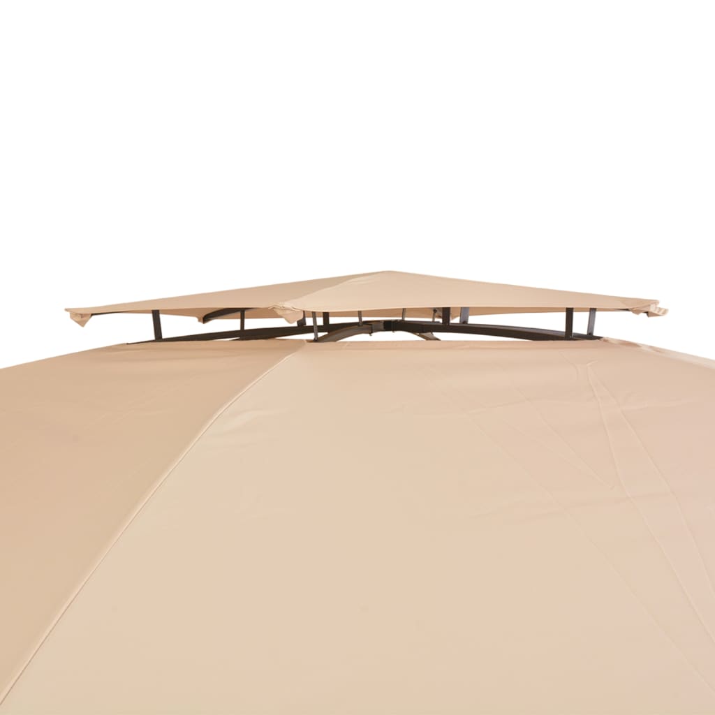 Garden Marquee Pavilion Tent With Curtains Hexagonal 360X265 Cm