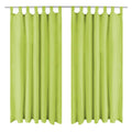 2 Pcs Micro-Satin Curtains With Loops 140 X