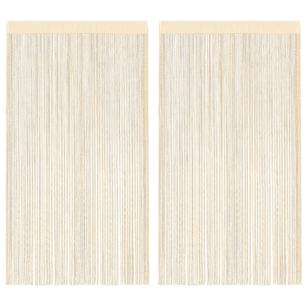 String Curtains 2 Pcs 140X250 Cm