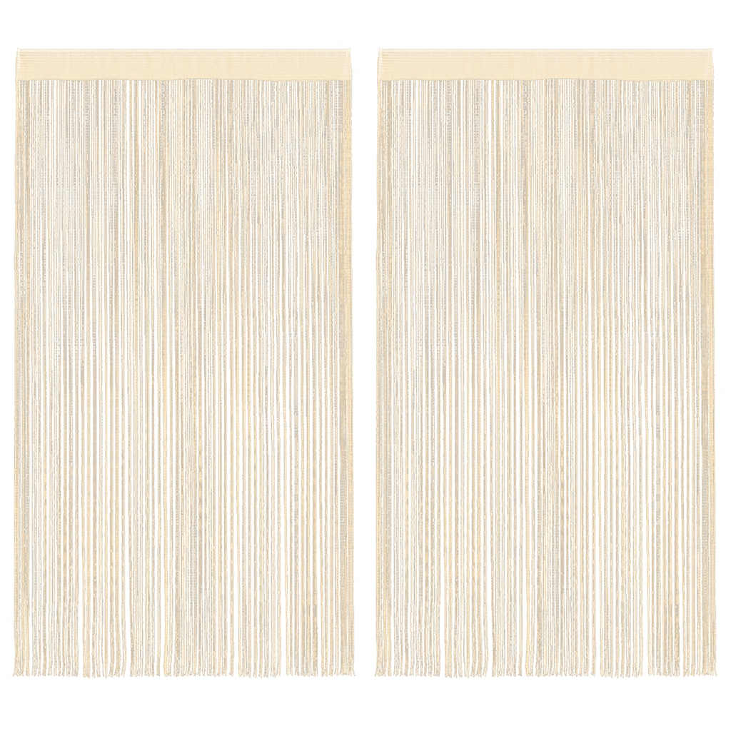 String Curtains 2 Pcs 140X250 Cm
