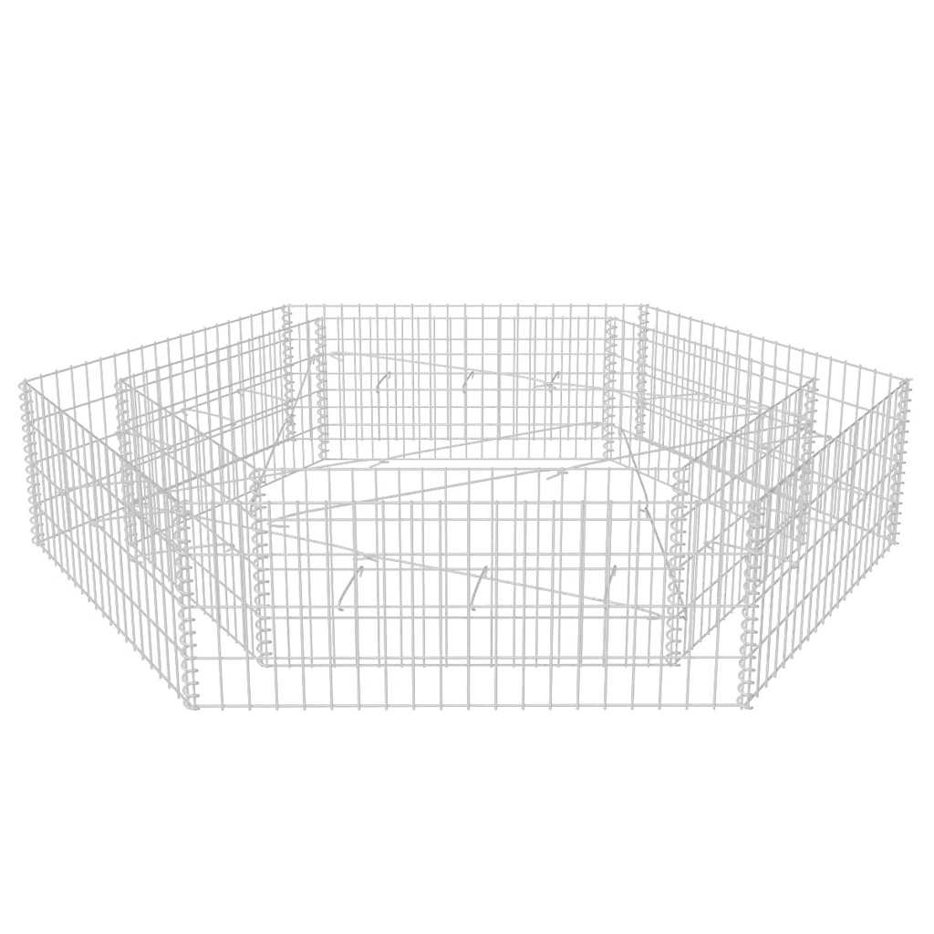 Hexagonal Gabion Raised Bed