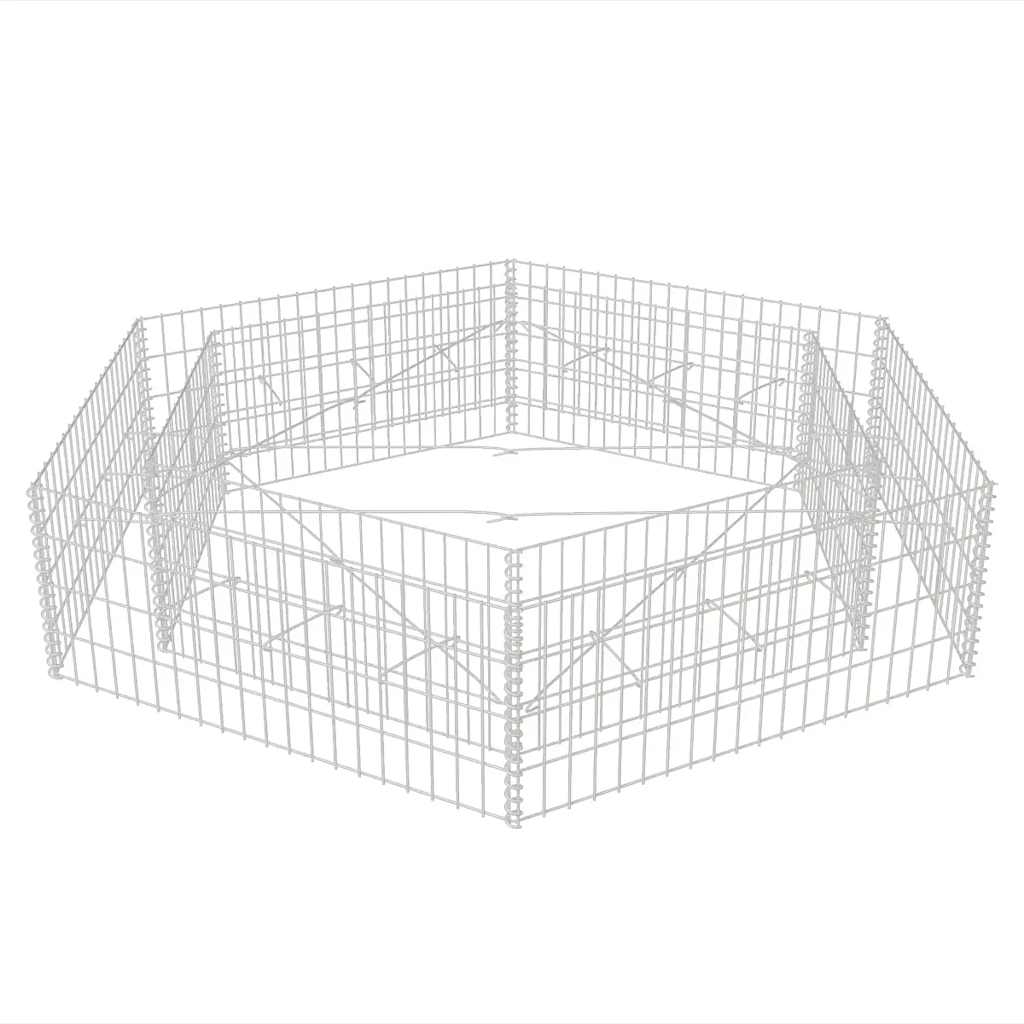 Hexagonal Gabion Raised Bed