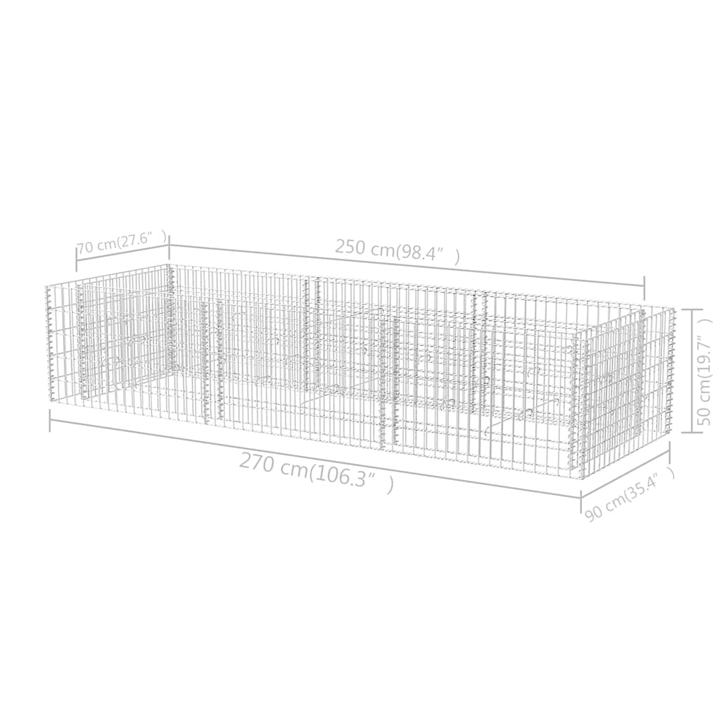 Gabion Raised Bed Steel