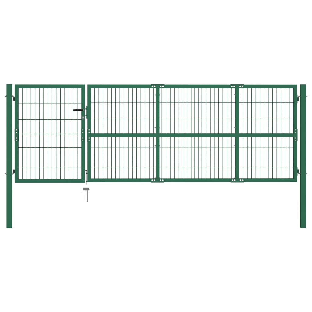 Garden Fence Gate With Posts Steel