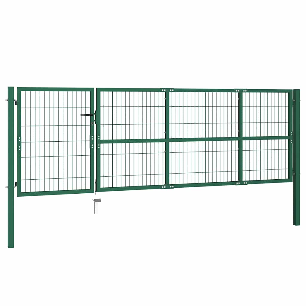 Garden Fence Gate With Posts Steel