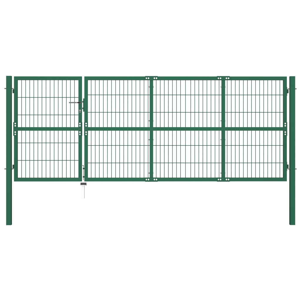 Garden Fence Gate With Posts Steel