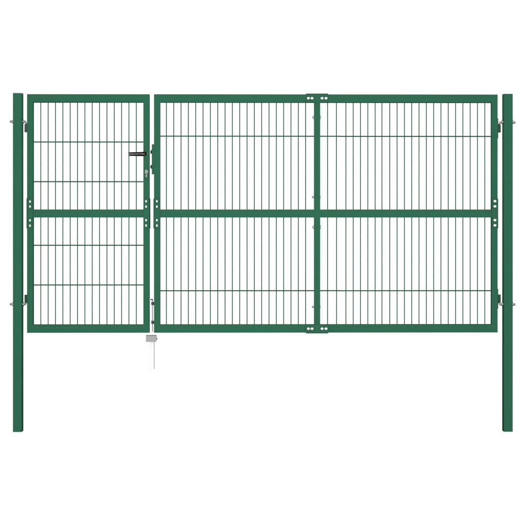 Garden Fence Gate With Posts Steel