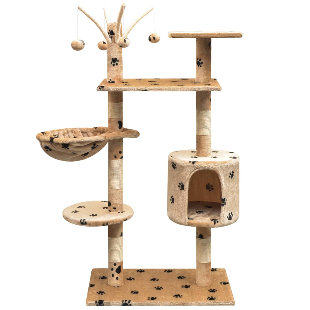 Cat Tree With Sisal Scratching Posts 125 Cm