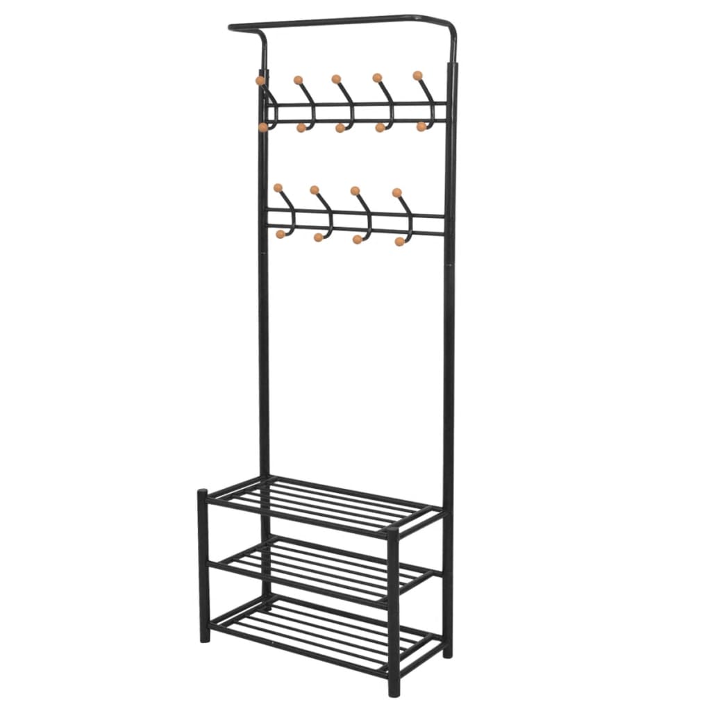 Clothes Rack With Shoe Storage 68X32X182.5 Cm