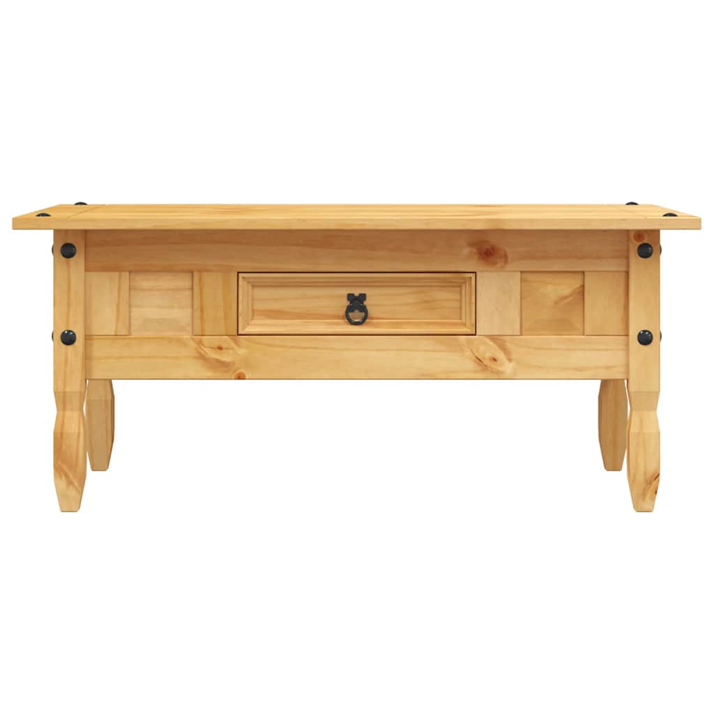 Coffee Table Mexican Pine Corona Range 100X55X44 Cm white brown grey 100 cm