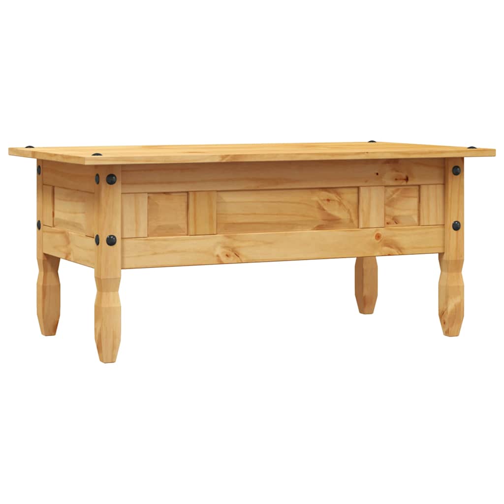 Coffee Table Mexican Pine Corona Range 100X55X44 Cm white brown grey 100 cm