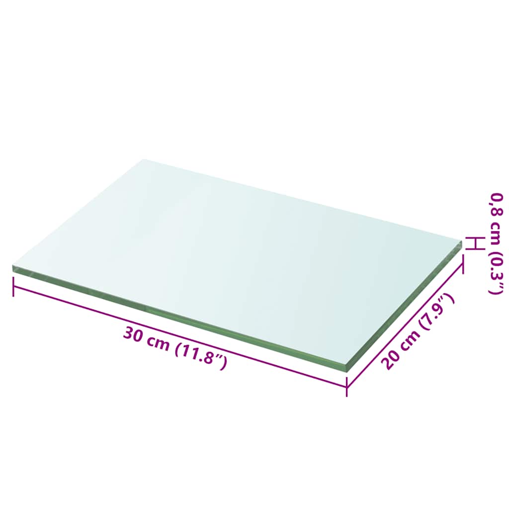 Shelf Panel Glass Clear