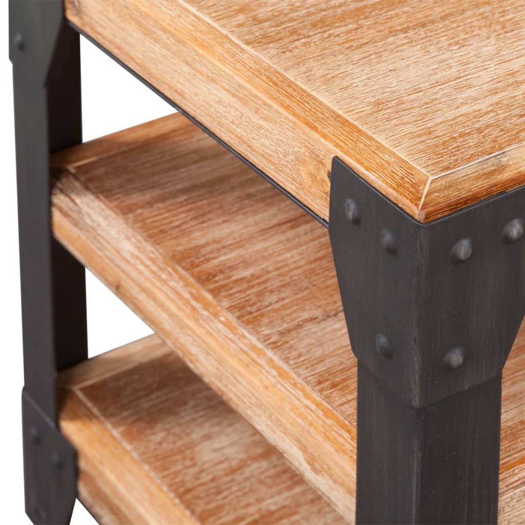 Tv Stand Solid Acacia Wood 140X40X45 Cm