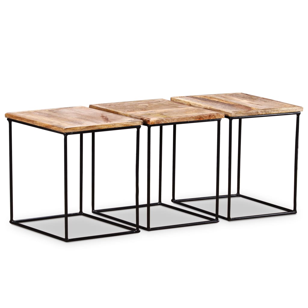 Coffee Table Solid Mango Wood 56X48X40 Cm