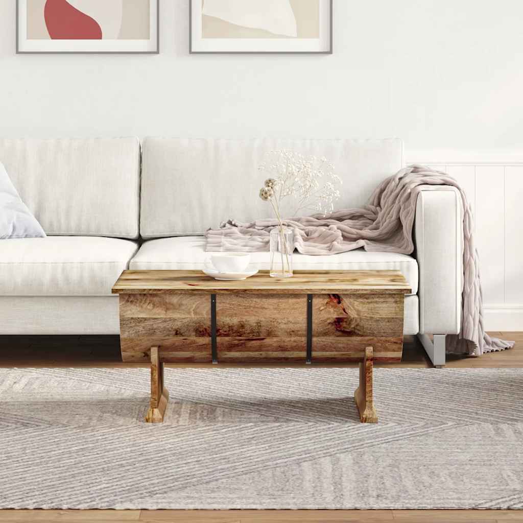 Coffee Table Solid Mango Wood 88X50X40 Cm Solid mango wood (with a matte finish)