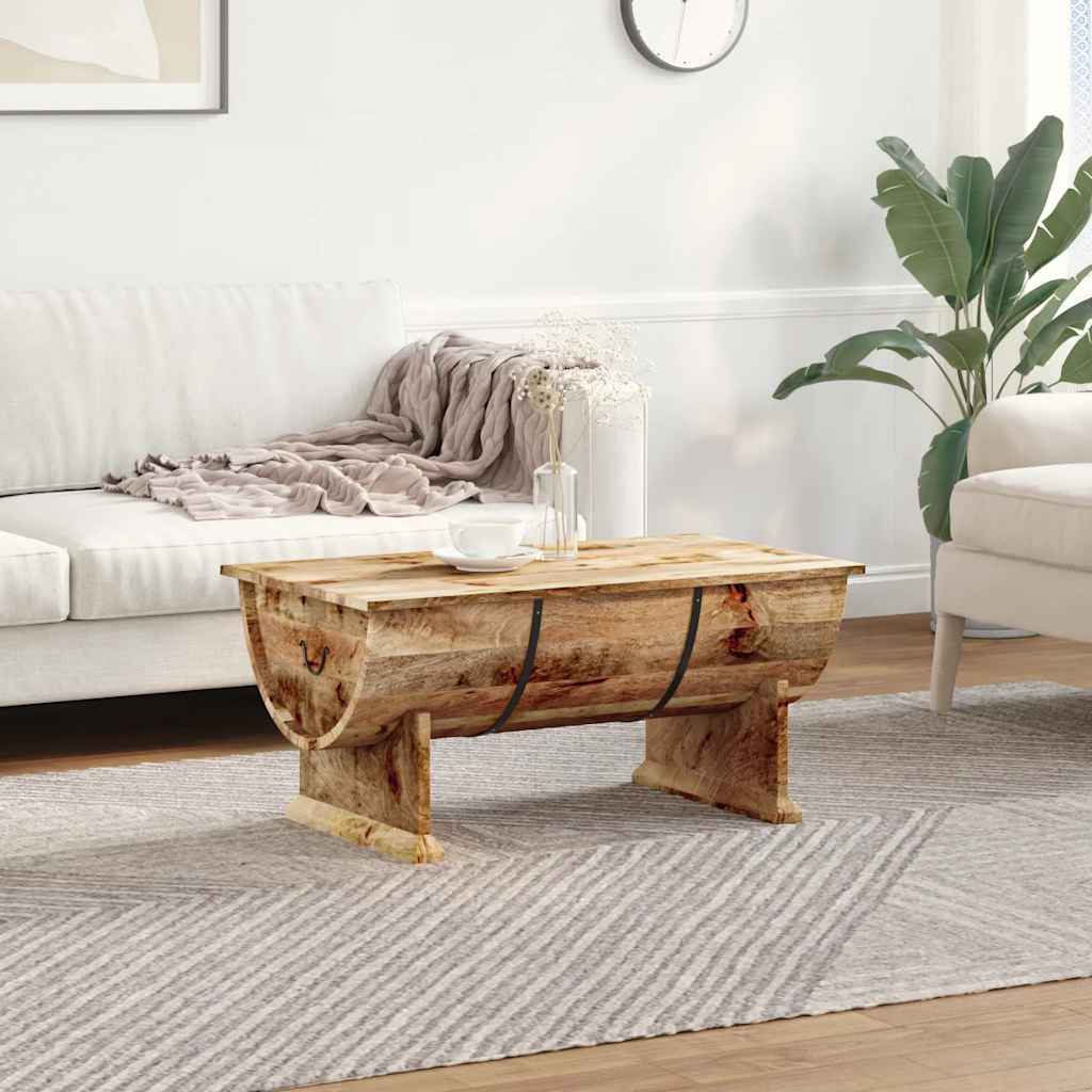 Coffee Table Solid Mango Wood 88X50X40 Cm Solid mango wood (with a matte finish)