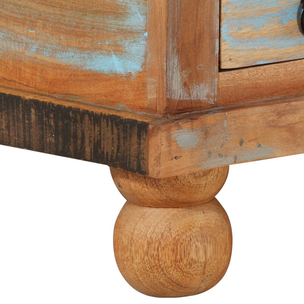 Coffee Table Reclaimed Wood 70X70X38 Cm