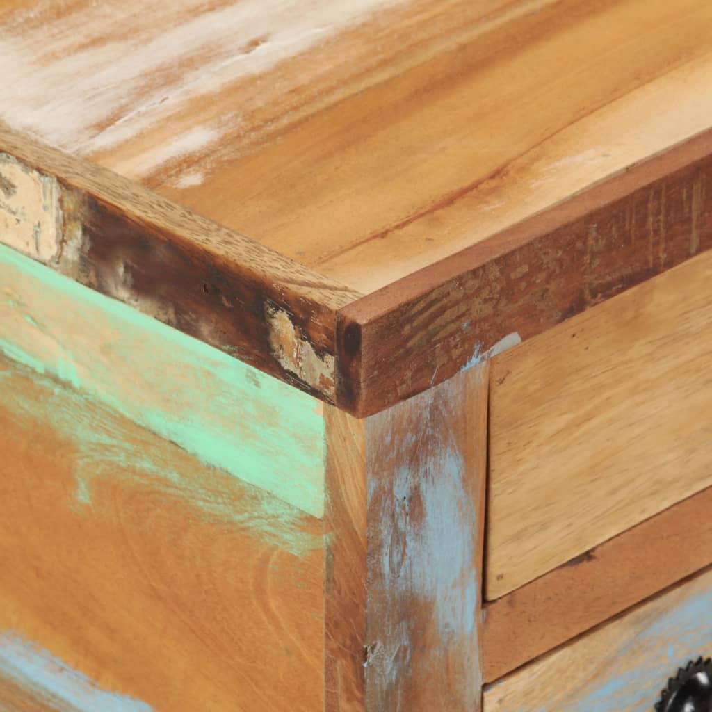 Coffee Table Reclaimed Wood 70X70X38 Cm