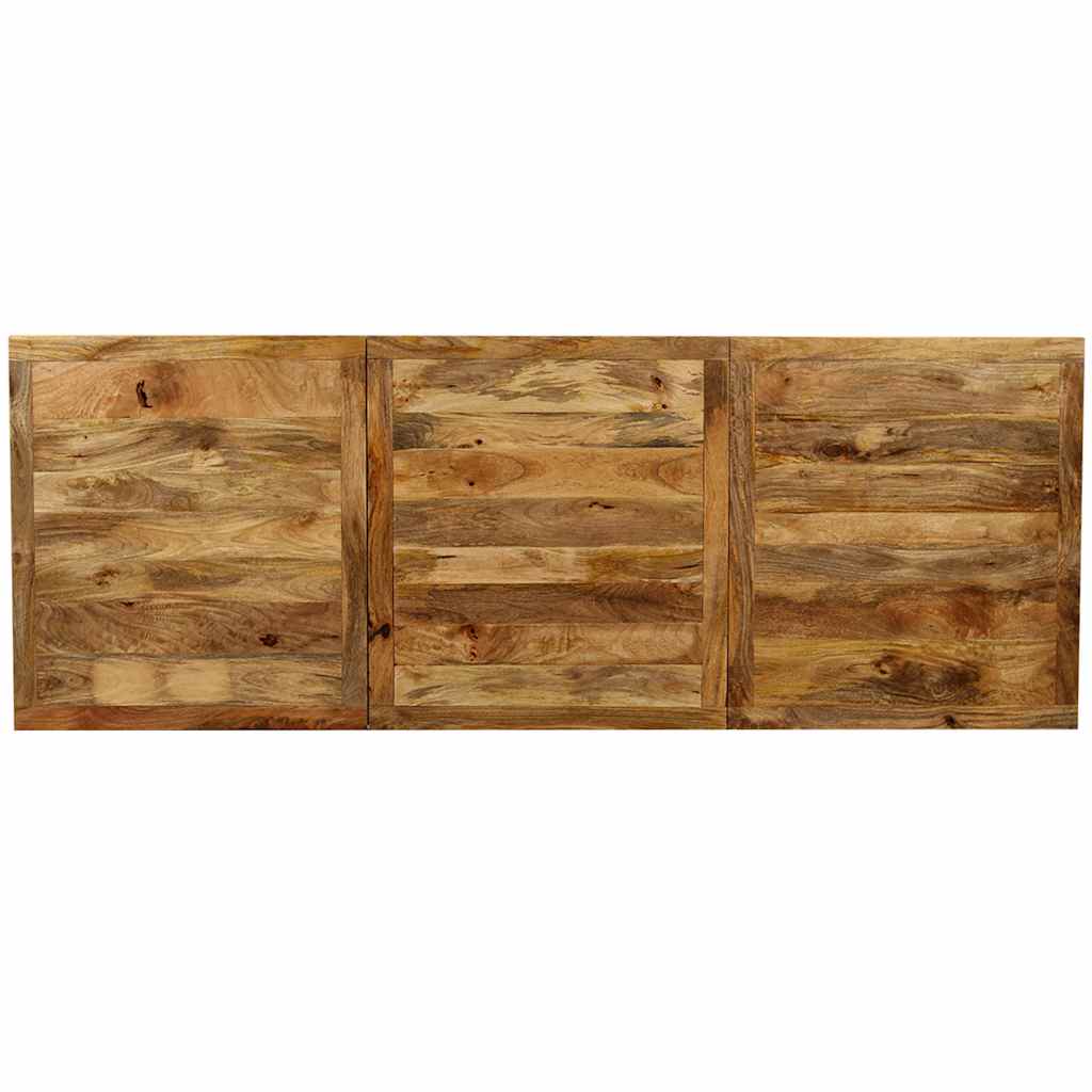 Dining Table Solid Mango Wood 180 Cm dark brown multicolour light brown
