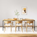 Dining Table Solid Mango Wood 180 Cm dark brown multicolour light brown