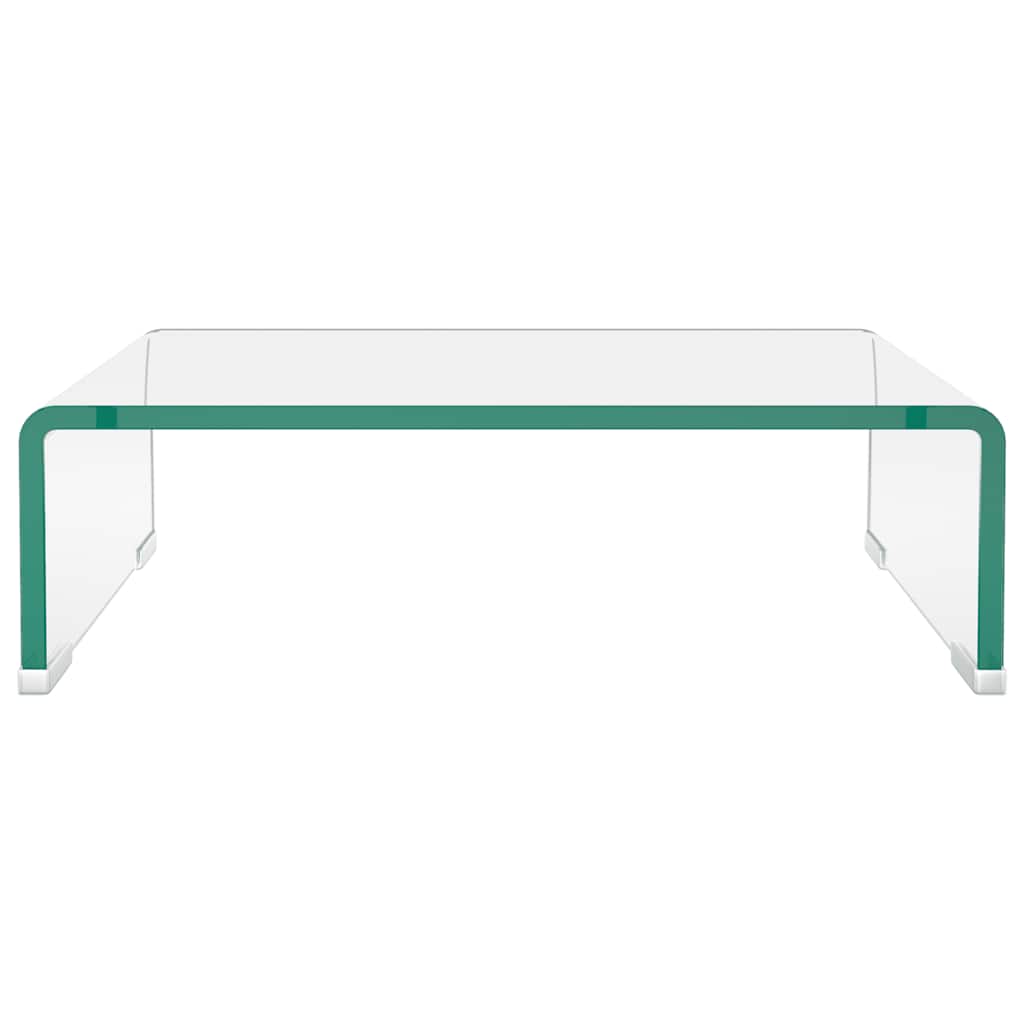 Entertainment Centres & TV Stands Glass Monitor Stand Clear Screen Riser Desktop