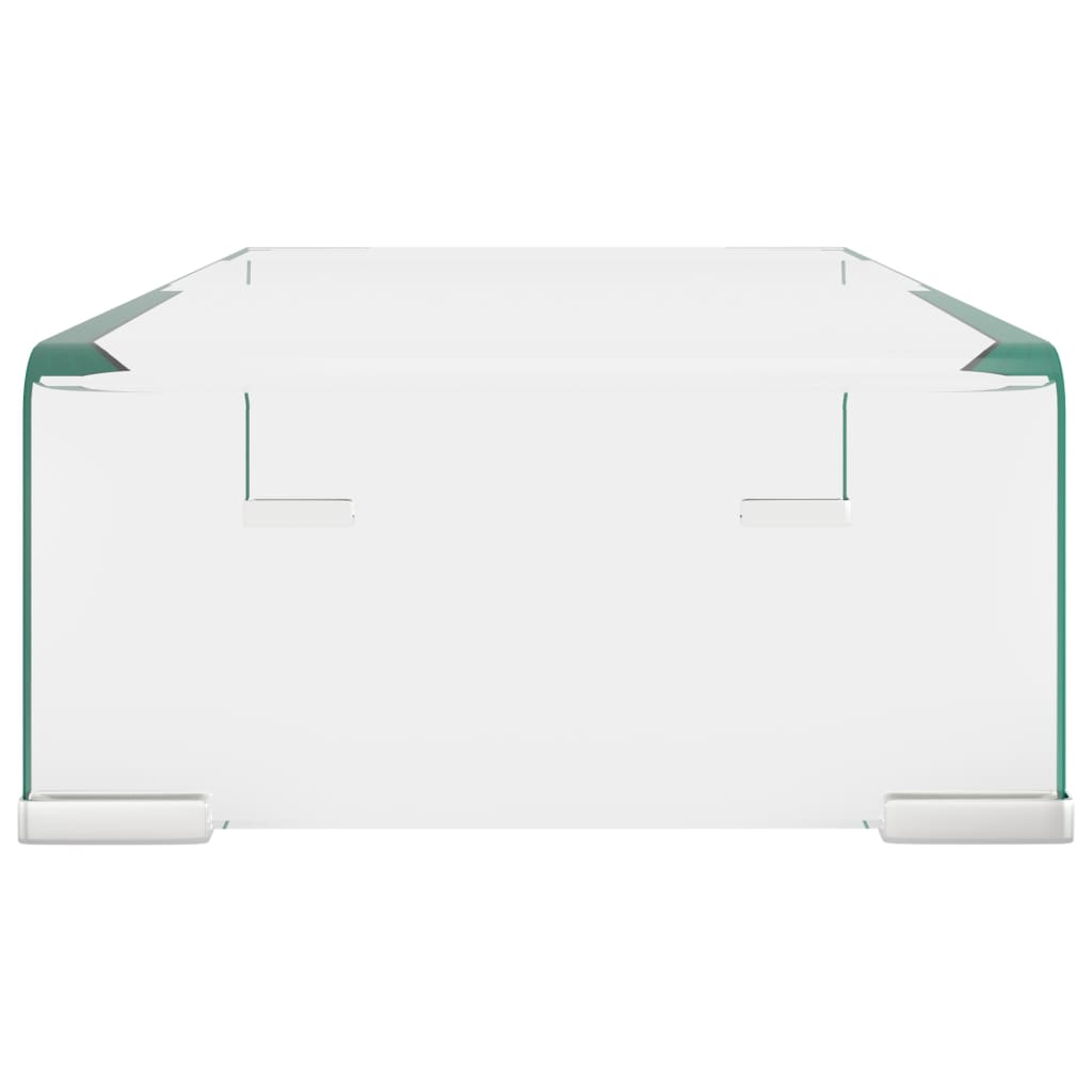 Tv Stand/Monitor Riser Glass Clear