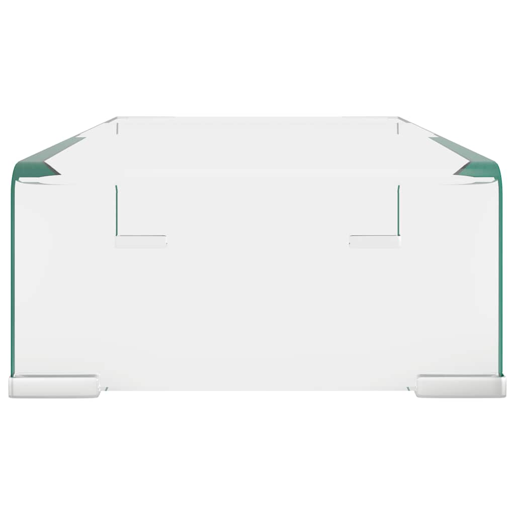 Entertainment Centres & TV Stands Glass Monitor Stand Clear Screen Riser Desktop