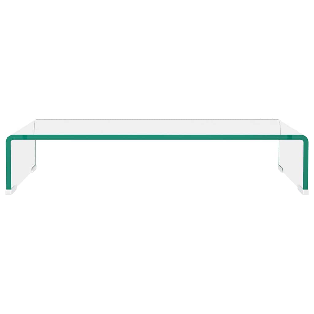 Entertainment Centres & TV Stands Glass Monitor Stand Clear Screen Riser Desktop