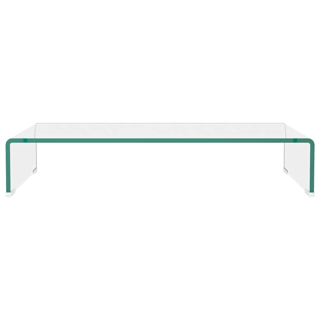 Entertainment Centres & TV Stands Glass Monitor Stand Clear Screen Riser Desktop