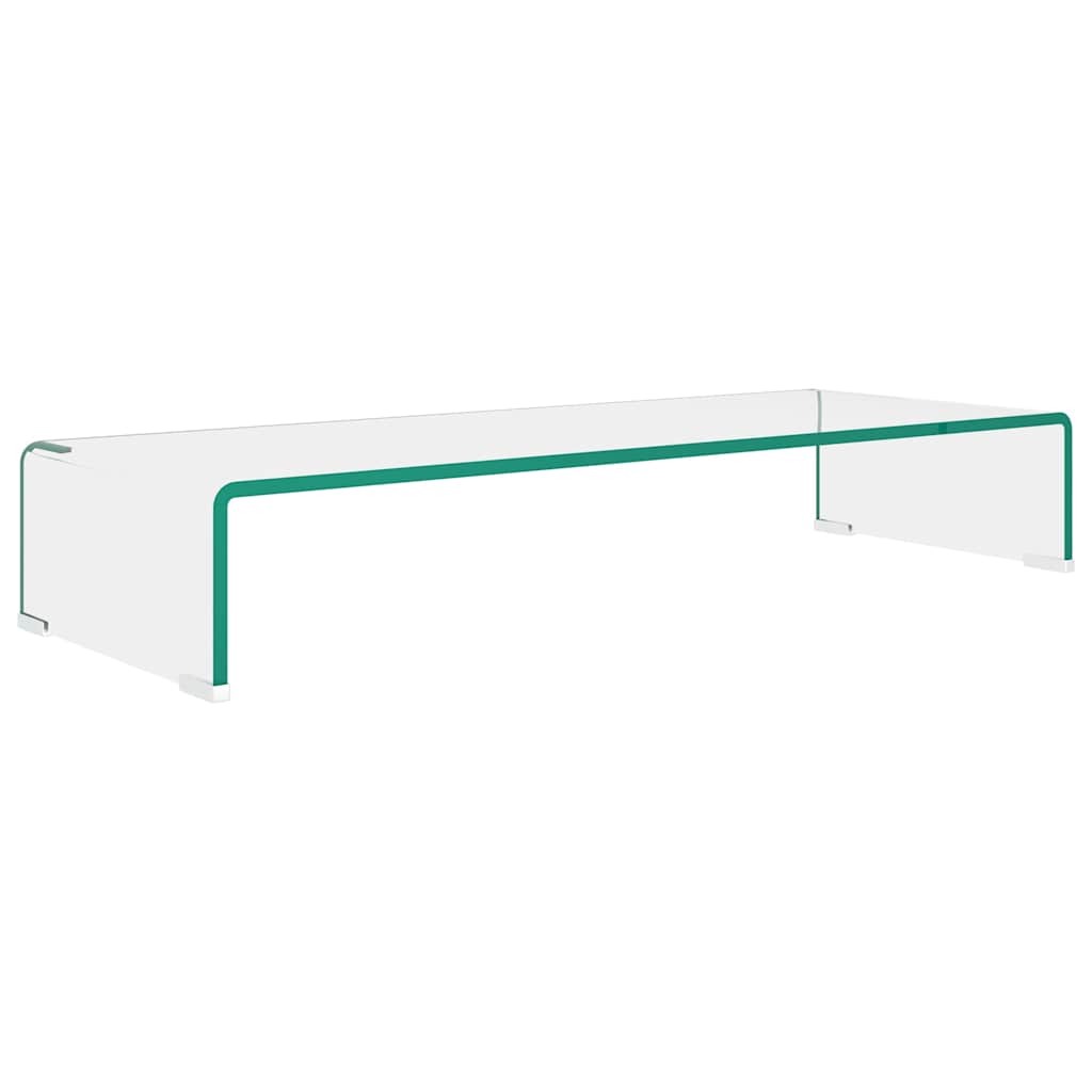 Entertainment Centres & TV Stands Glass Monitor Stand Clear Screen Riser Desktop