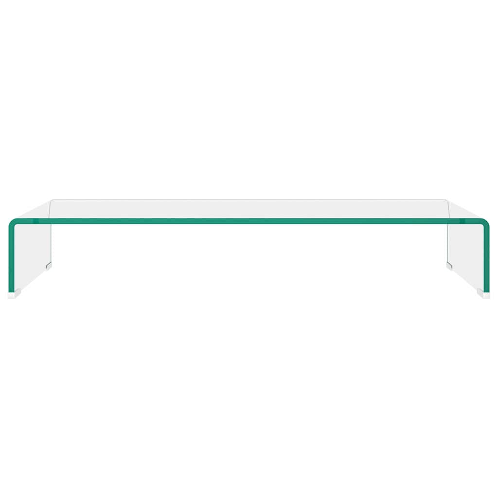 Entertainment Centres & TV Stands Glass Monitor Stand Clear Screen Riser Desktop