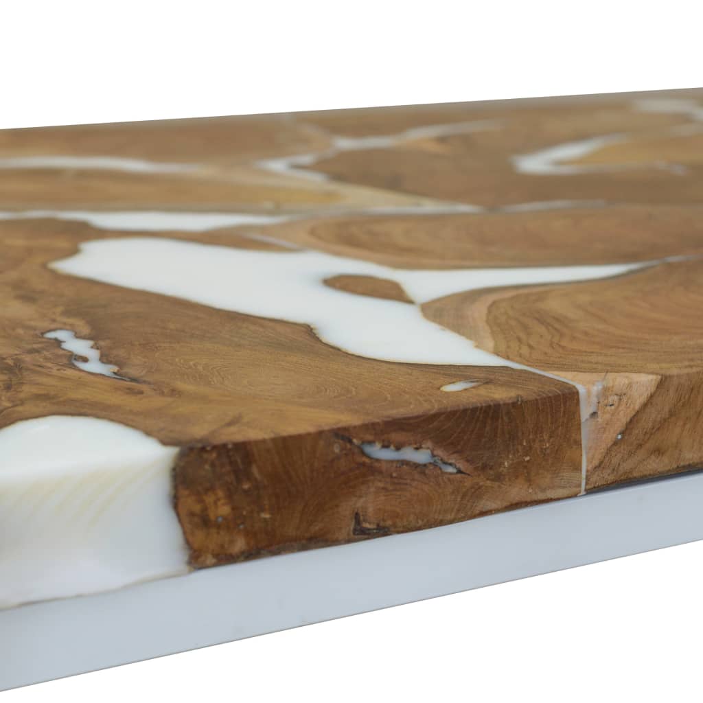 Coffee Table Teak Resin 110X60X40 Cm And Brown
