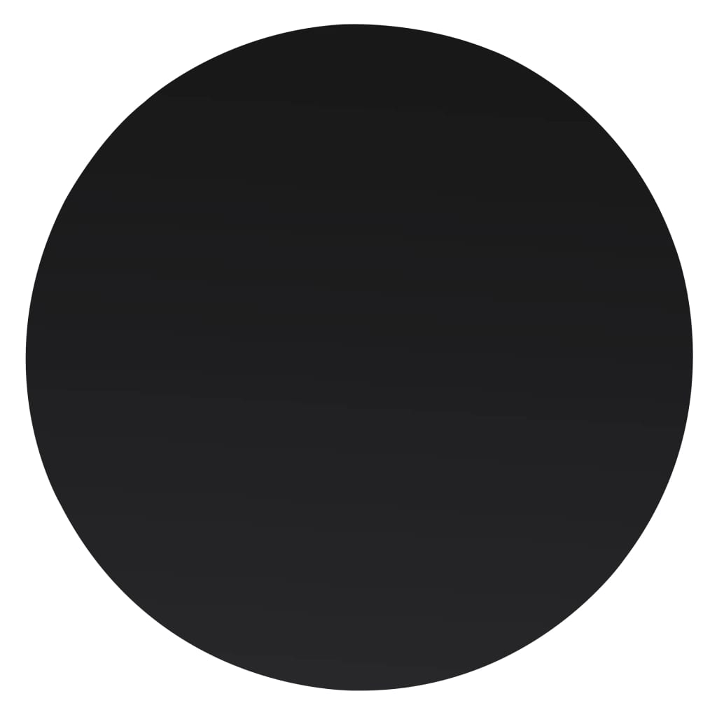 Table Top Black 6 Mm Tempered Glass With Marble Design